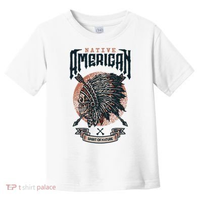Native American Indian Chief Skull Toddler T-Shirt
