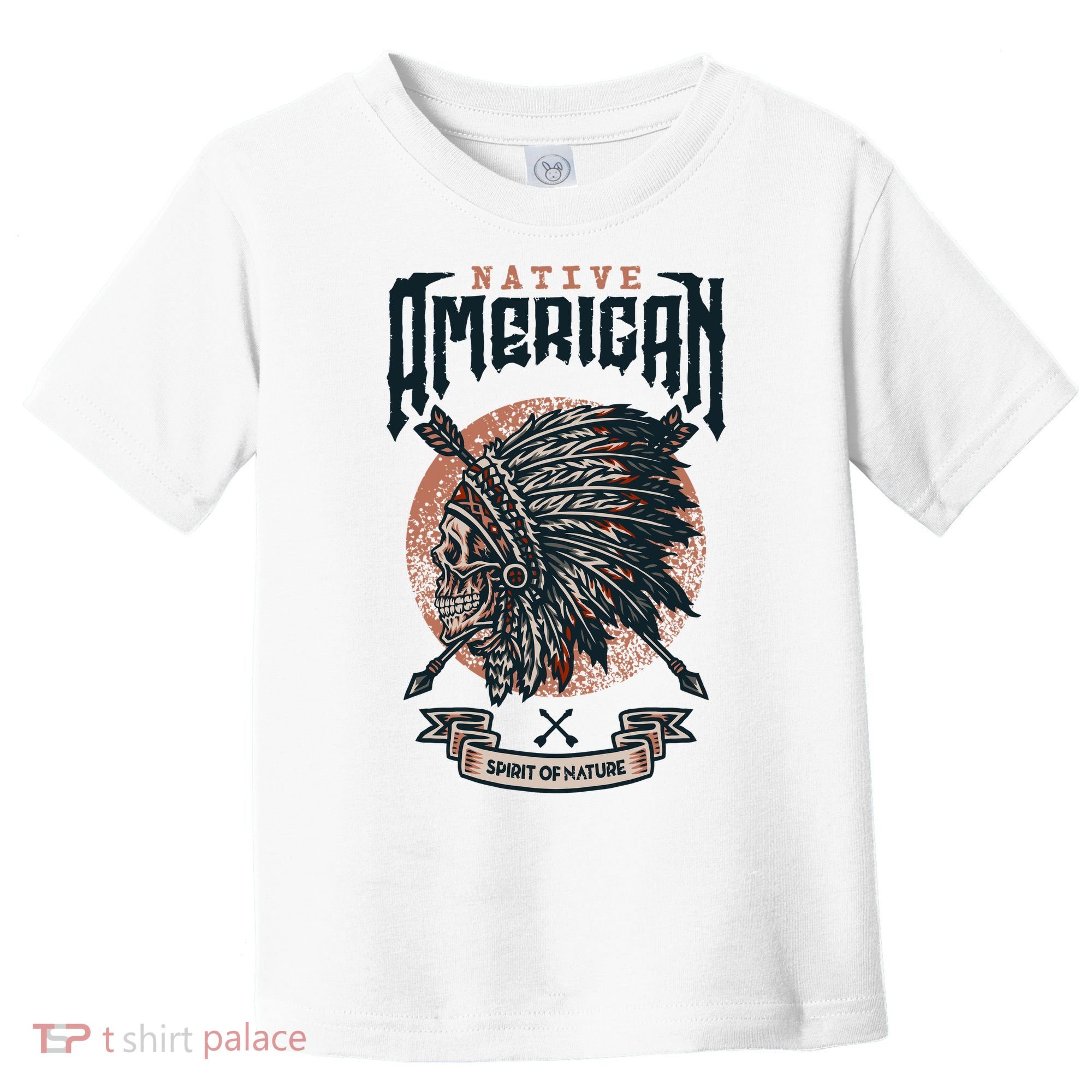 Native American Indian Chief Skull Toddler T-Shirt