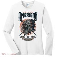 Native American Indian Chief Skull Women's Long Sleeve Shirt thumb 0