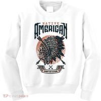 Native American Indian Chief Skull Kids Sweatshirt thumb 0