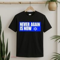 Never Again Is Now Jewish Israel Pride Am Yisrael Chai T-Shirt thumb 2