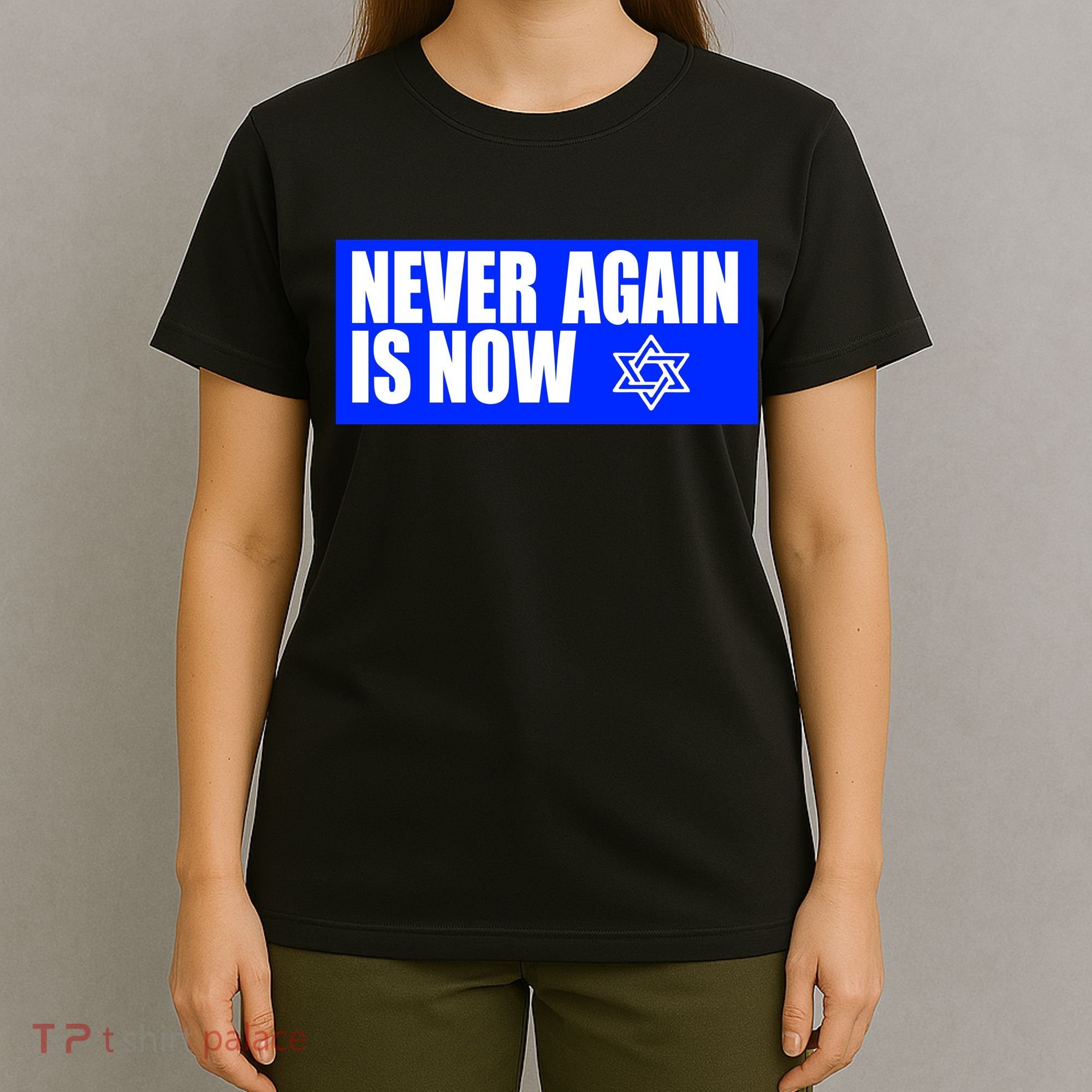 Never Again Is Now Jewish Israel Pride Am Yisrael Chai T-Shirt