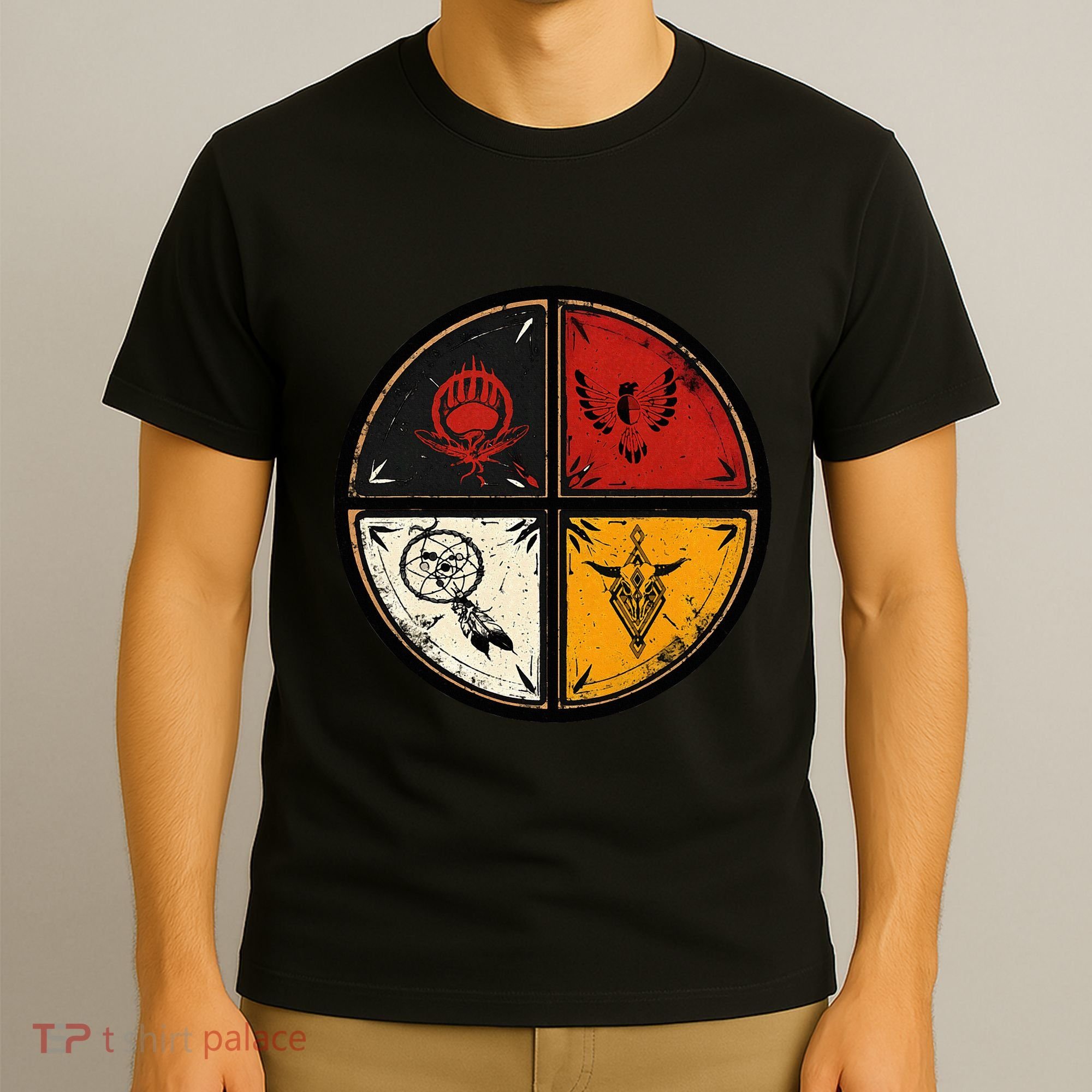 Native American Indian Medicine Wheel T-Shirt