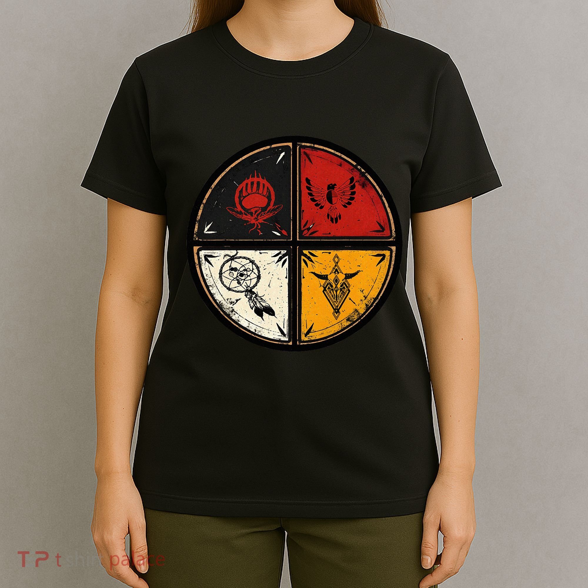 Native American Indian Medicine Wheel T-Shirt