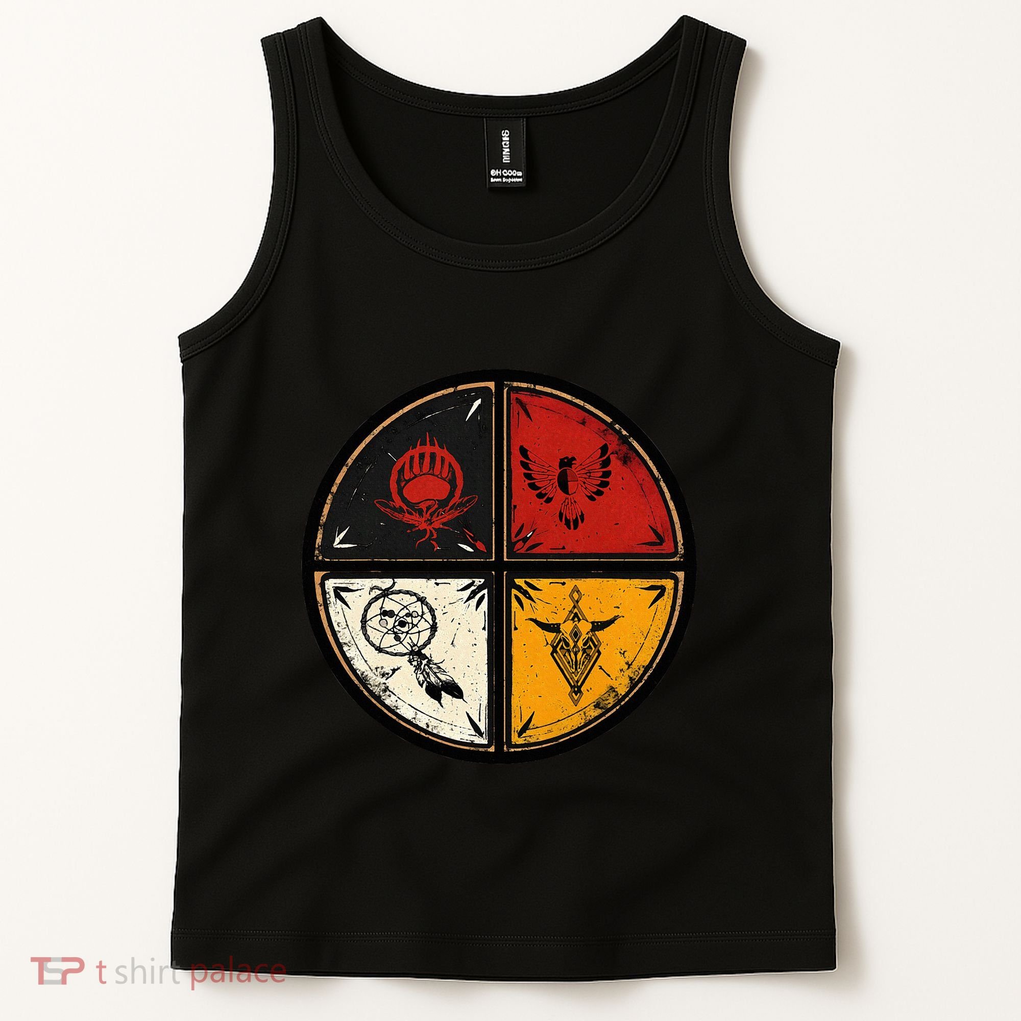 Native American Indian Medicine Wheel Tank Top