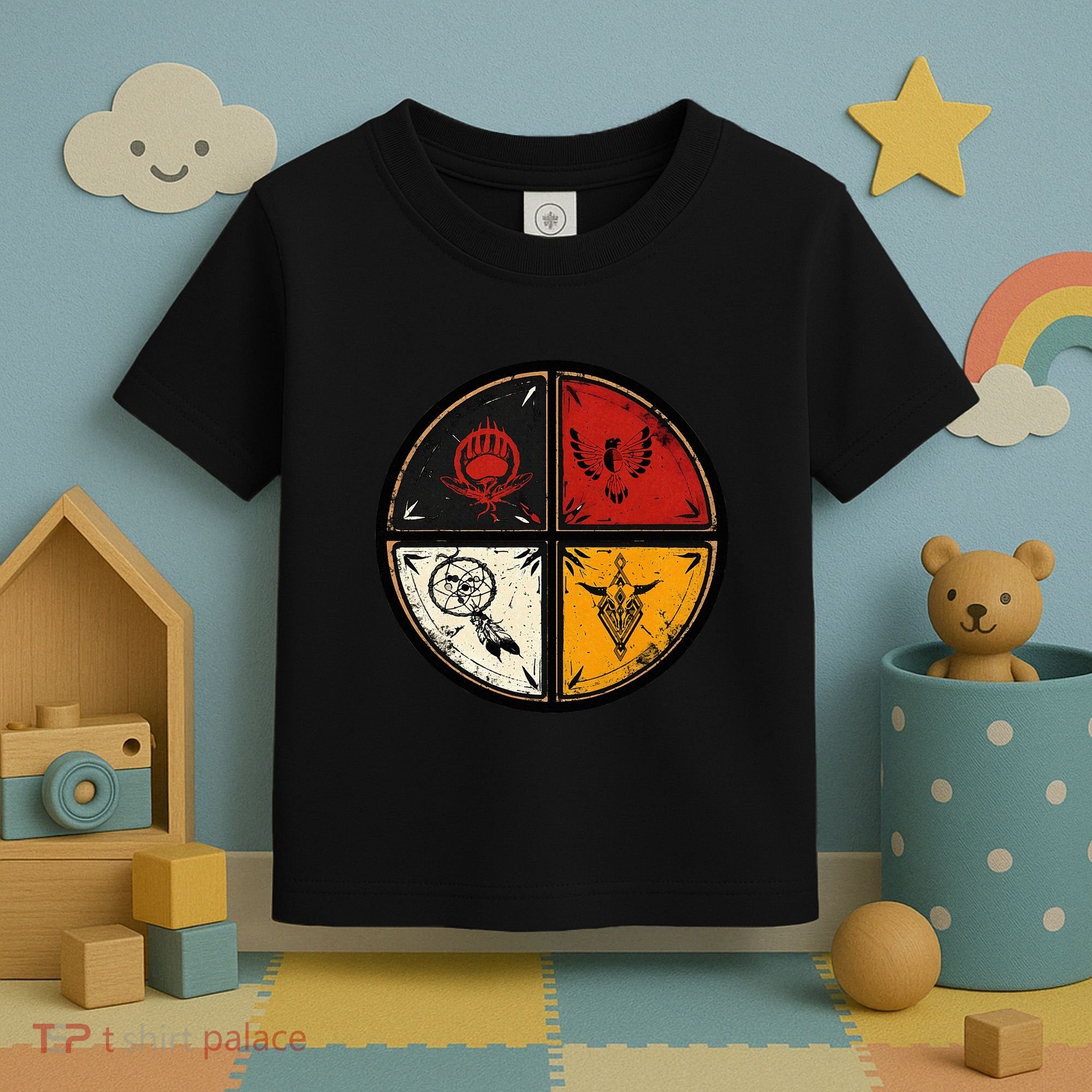 Native American Indian Medicine Wheel Toddler T-Shirt