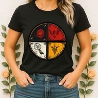 Native American Indian Medicine Wheel Women's T-Shirt thumb 2