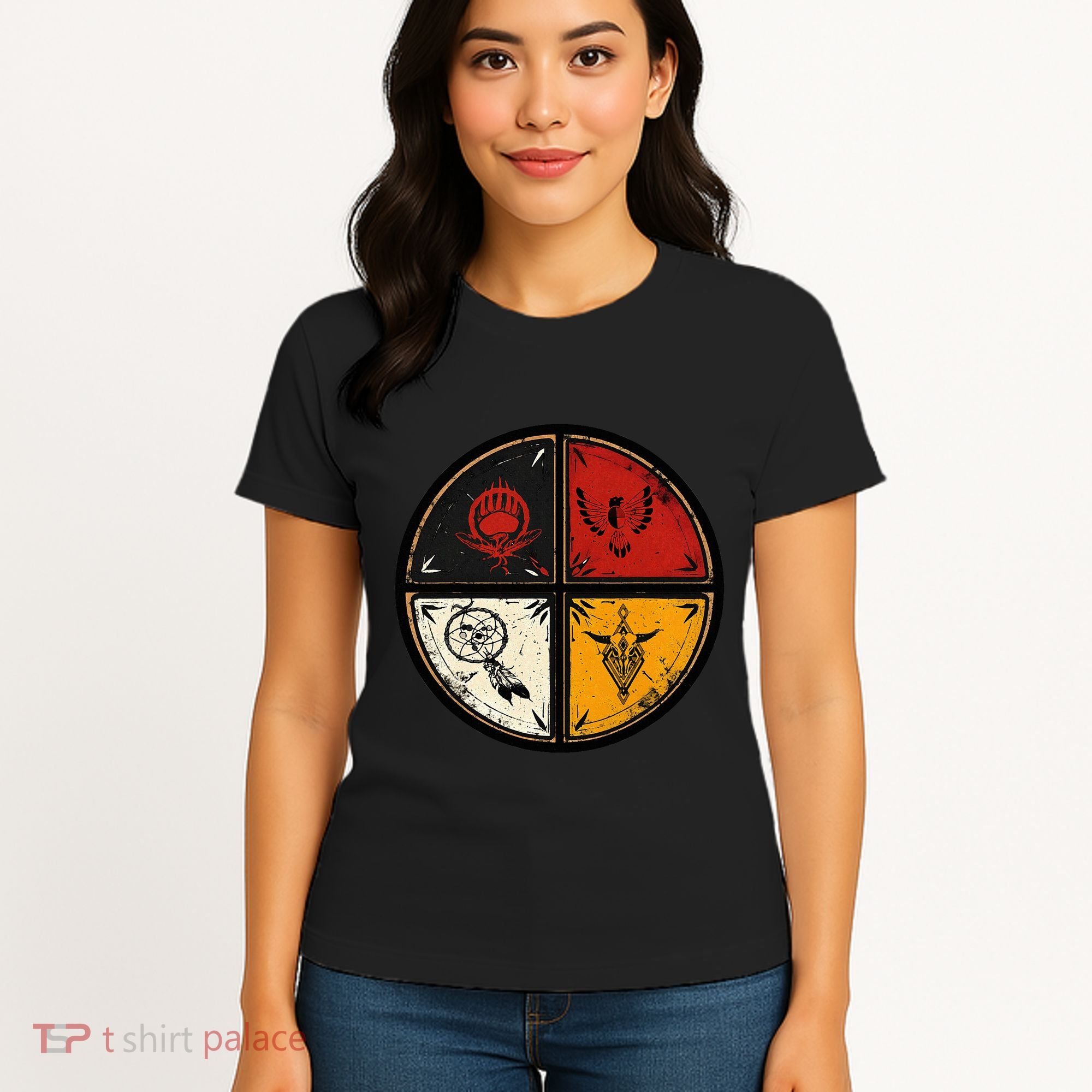 Native American Indian Medicine Wheel Women's T-Shirt