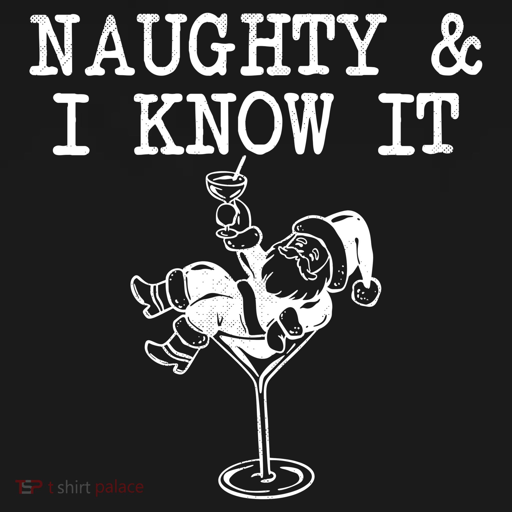 Naughty And I Know It Funny Christmas Santa Tote Bag