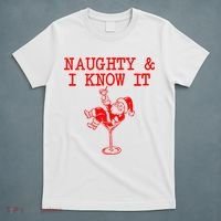 Naughty And I Know It Funny Christmas Santa T-Shirt thumb 5