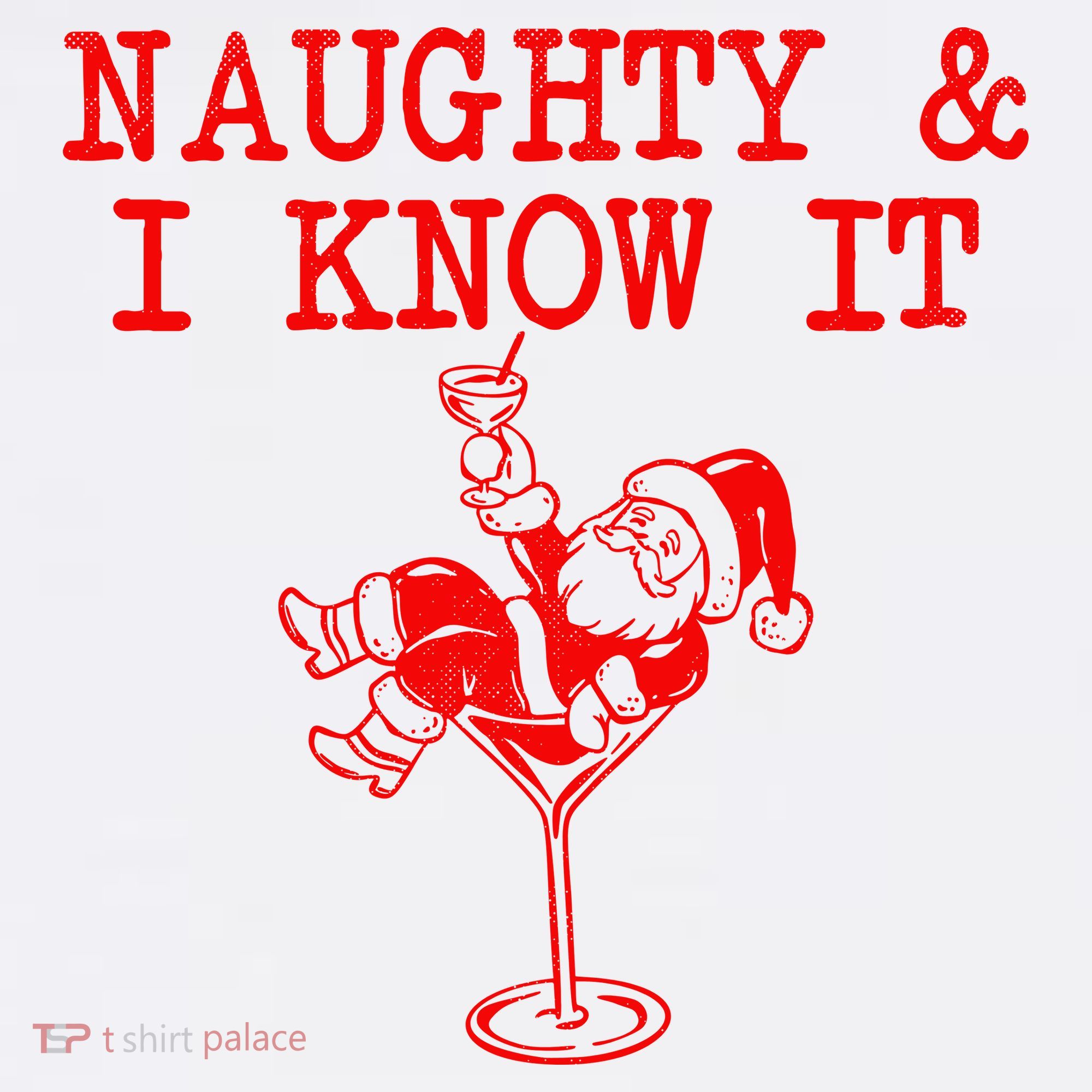 Naughty And I Know It Funny Christmas Santa Women's Hoodie