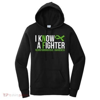 Neurofibromatosis Awareness I Know A Fighter Women's Hoodie