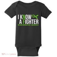 Neurofibromatosis Awareness I Know A Fighter Baby Bodysuit thumb 0