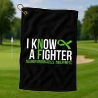 Neurofibromatosis Awareness I Know A Fighter Golf Towel thumb 1