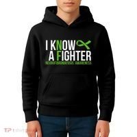 Neurofibromatosis Awareness I Know A Fighter Kids Hoodie thumb 4