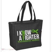 Neurofibromatosis Awareness I Know A Fighter Tote Bag thumb 2