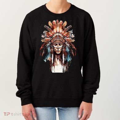 Native American Indian Headpiece feathers Women's Sweatshirt