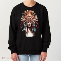 Native American Indian Headpiece feathers Women's Sweatshirt thumb 0