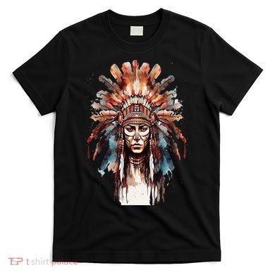 Native American Indian Headpiece feathers T-Shirt
