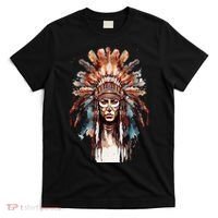 Native American Indian Headpiece feathers T-Shirt thumb 0