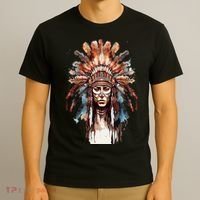 Native American Indian Headpiece feathers T-Shirt thumb 3