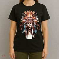Native American Indian Headpiece feathers T-Shirt thumb 4