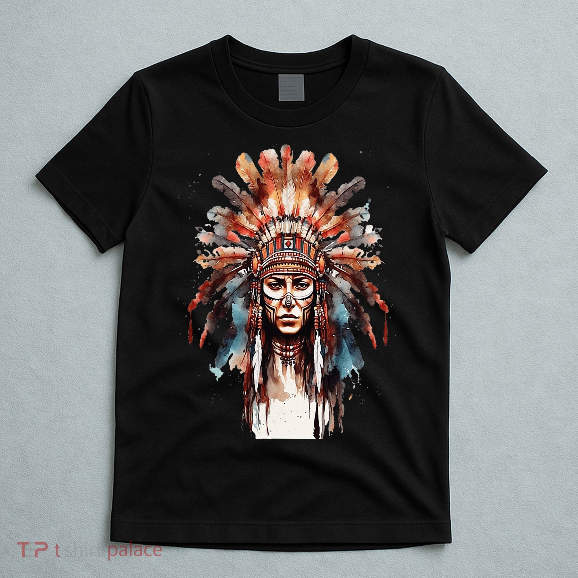 Native American Indian Headpiece feathers T-Shirt