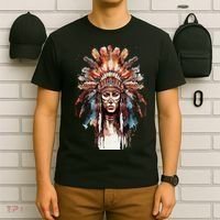 Native American Indian Headpiece feathers T-Shirt thumb 6