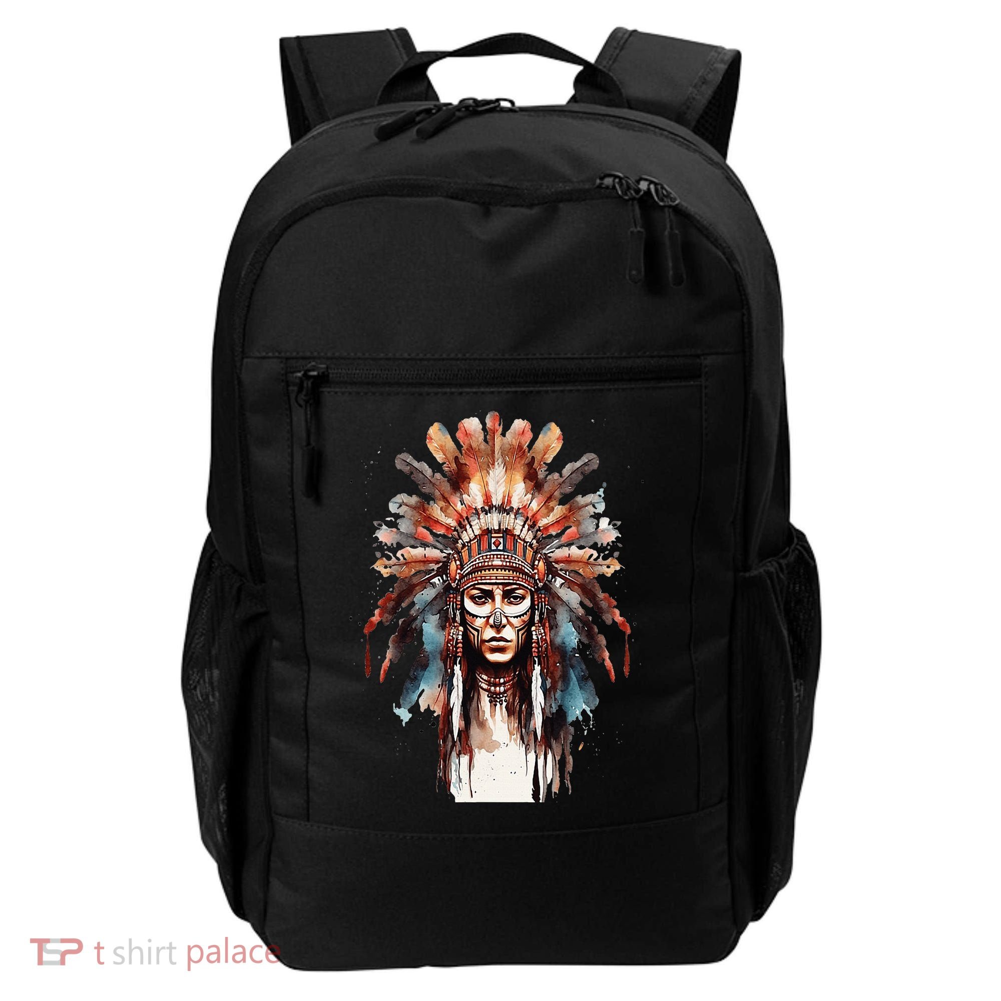 Native American Indian Headpiece feathers Backpack