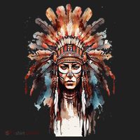 Native American Indian Headpiece feathers Tumbler thumb 3