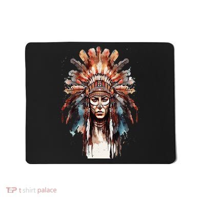 Native American Indian Headpiece feathers Mousepad
