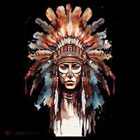 Native American Indian Headpiece feathers Women's Tank Top thumb 5