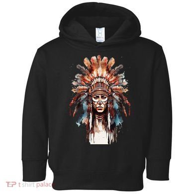 Native American Indian Headpiece feathers Toddler Hoodie