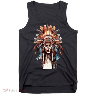 Native American Indian Headpiece feathers Tank Top