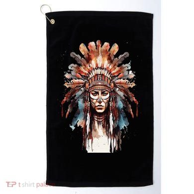 Native American Indian Headpiece feathers Golf Towel