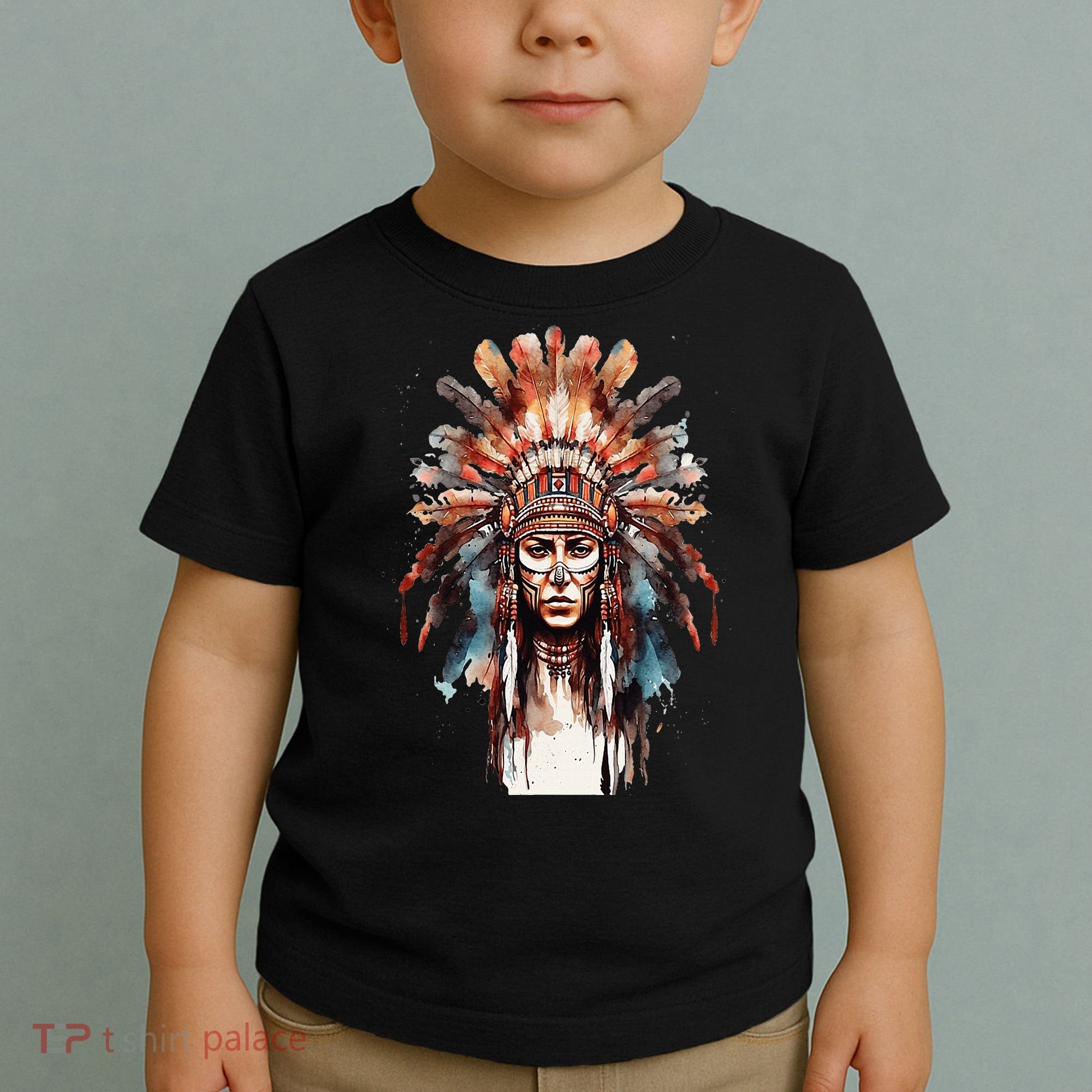 Native American Indian Headpiece feathers Toddler T-Shirt