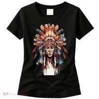 Native American Indian Headpiece feathers Women's T-Shirt thumb 0