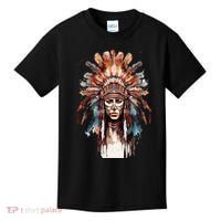 Native American Indian Headpiece feathers Kids T-Shirt thumb 0