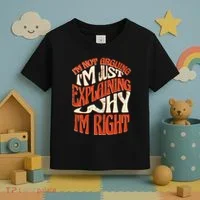 Not Arguing I'm Just Explaining Why I'm Right Toddler T-Shirt thumb 3