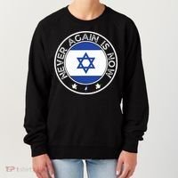 Never Again Is Now  Support for Jews and Israel  Women's Sweatshirt thumb 0