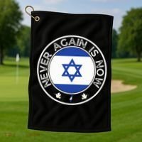 Never Again Is Now  Support for Jews and Israel  Golf Towel thumb 1