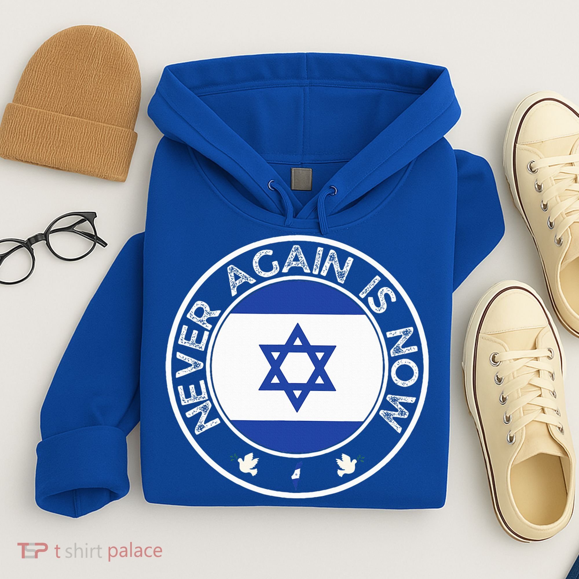 Never Again Is Now  Support for Jews and Israel  Hoodie