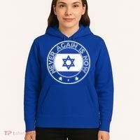 Never Again Is Now  Support for Jews and Israel  Hoodie thumb 5