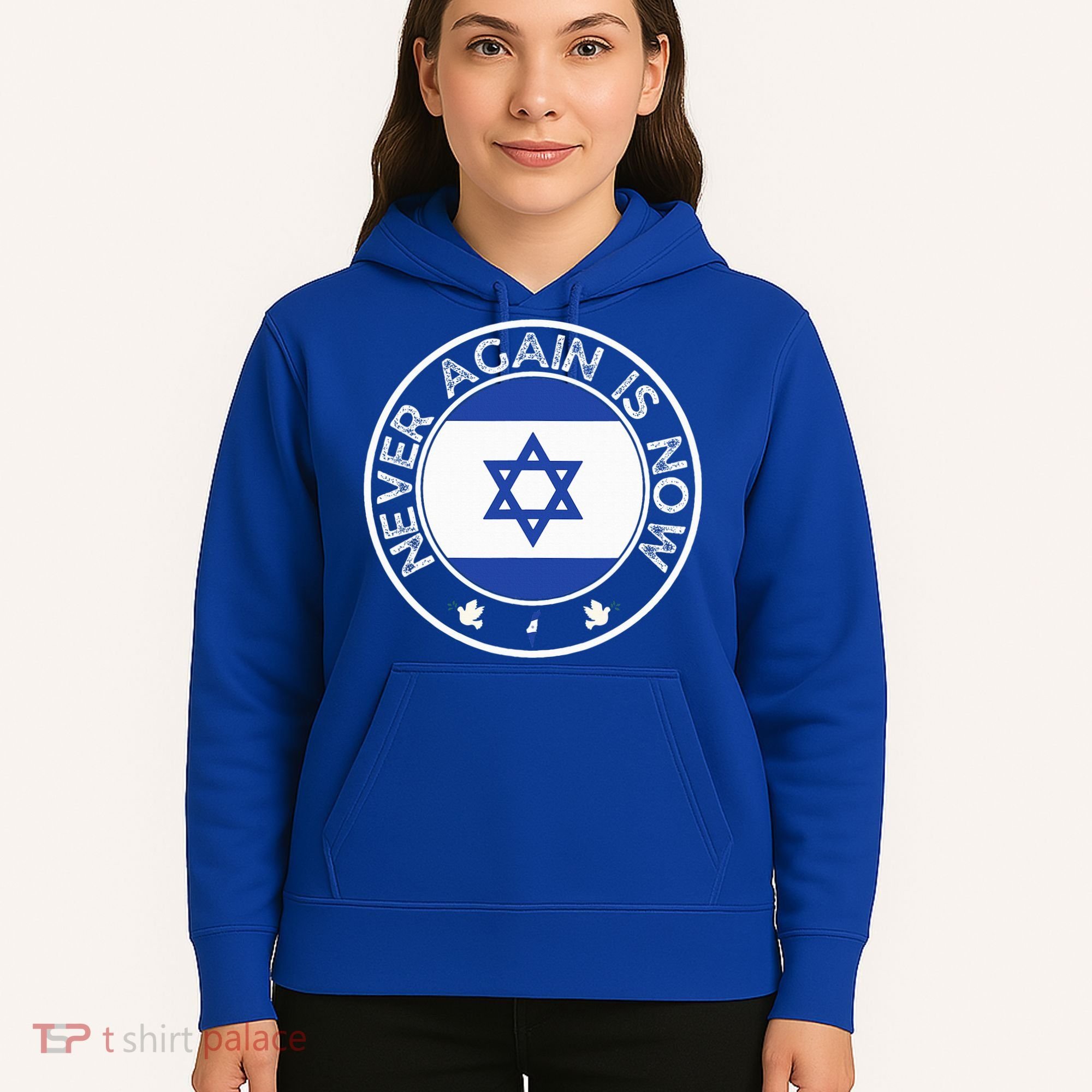 Never Again Is Now  Support for Jews and Israel  Hoodie