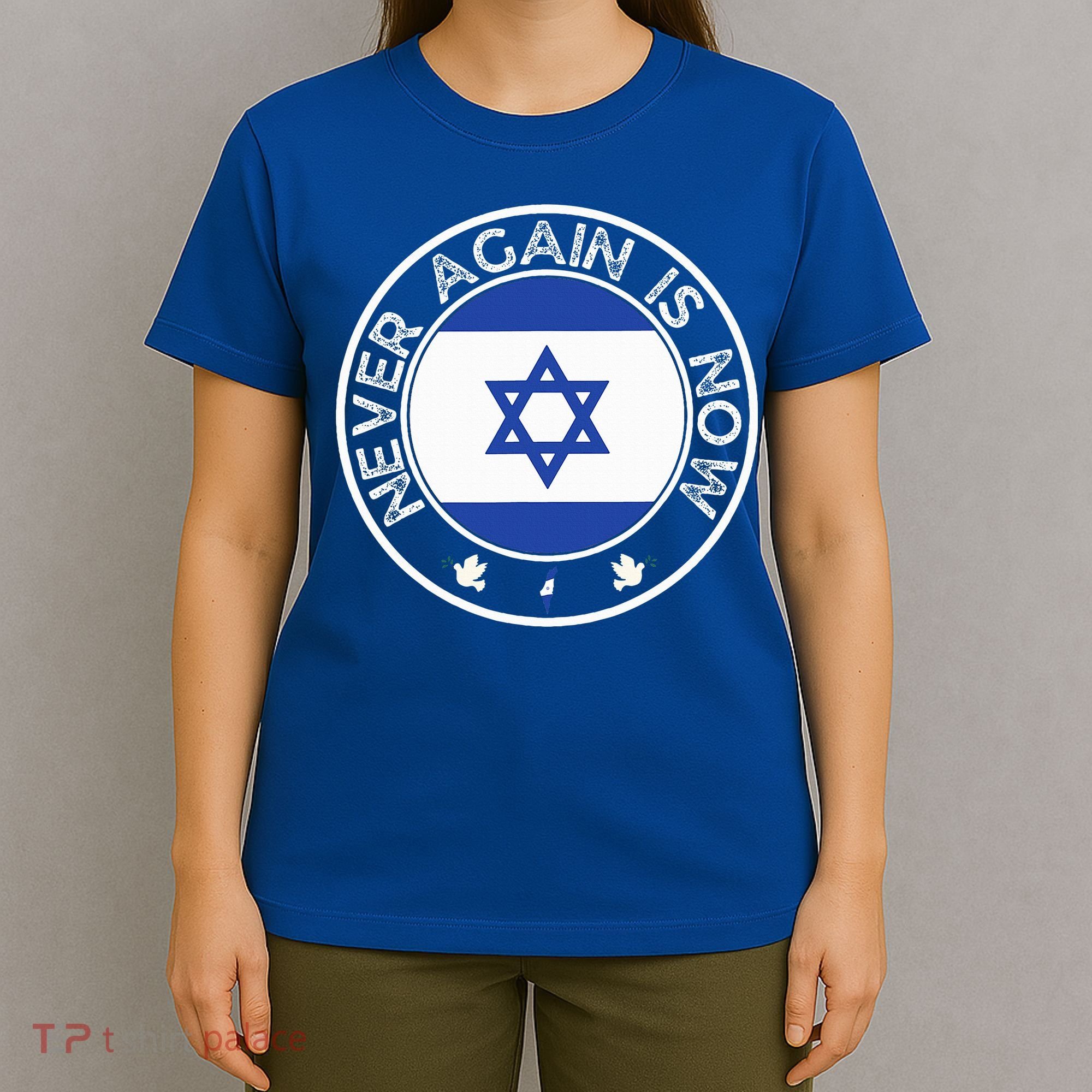 Never Again Is Now  Support for Jews and Israel  T-Shirt