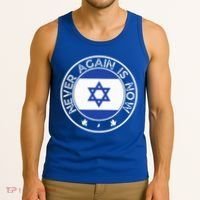 Never Again Is Now  Support for Jews and Israel  Tank Top thumb 3