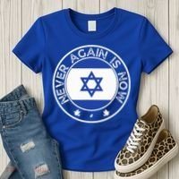 Never Again Is Now  Support for Jews and Israel  Women's T-Shirt thumb 3