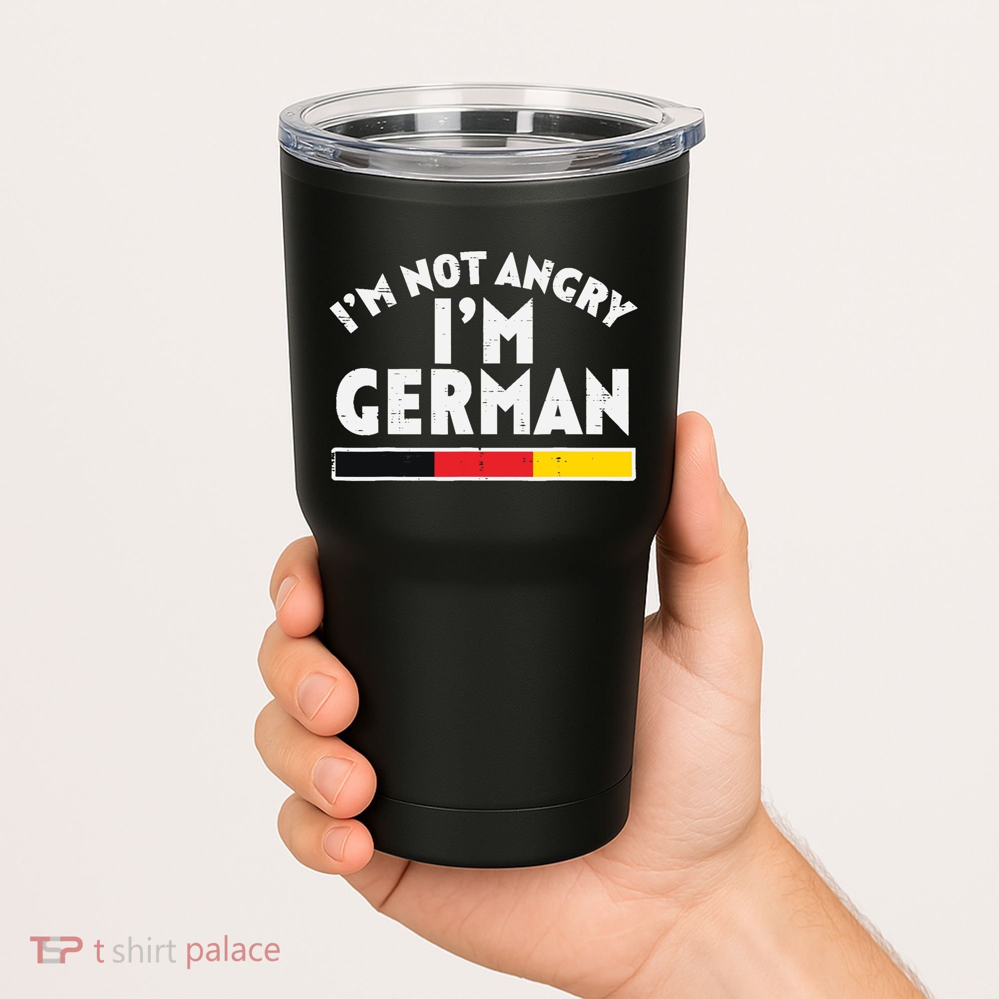 Not Angry Im German Flag Funny Oktoberfest Tumbler