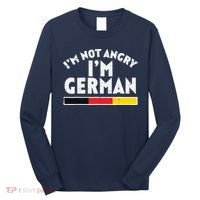 Not Angry Im German Flag Funny Oktoberfest Long Sleeve Shirt thumb 0