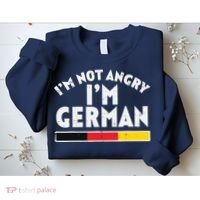 Not Angry Im German Flag Funny Oktoberfest Sweatshirt thumb 2